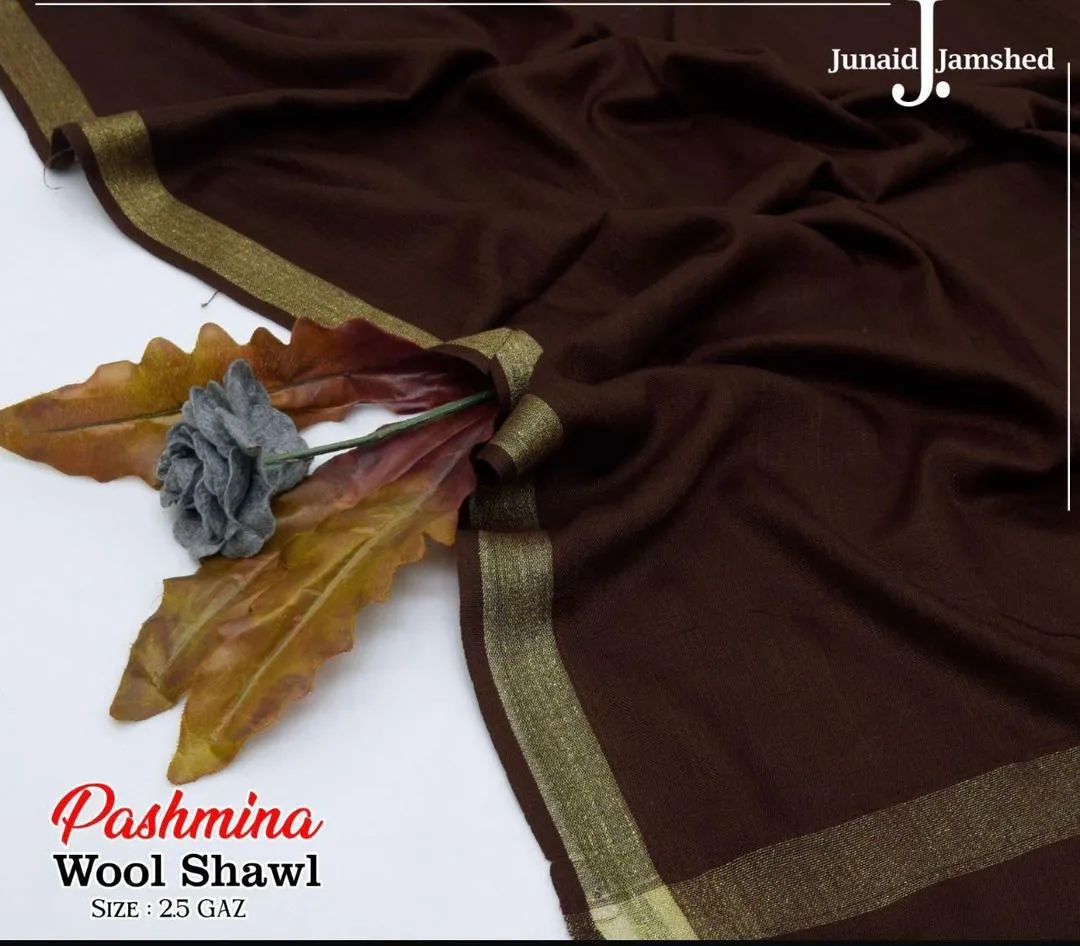 Women's Pashmina Wool Zari Tilla Shawl