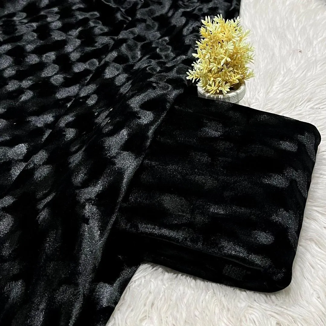 2 Pcs Women's Unstitched Sequins Suit