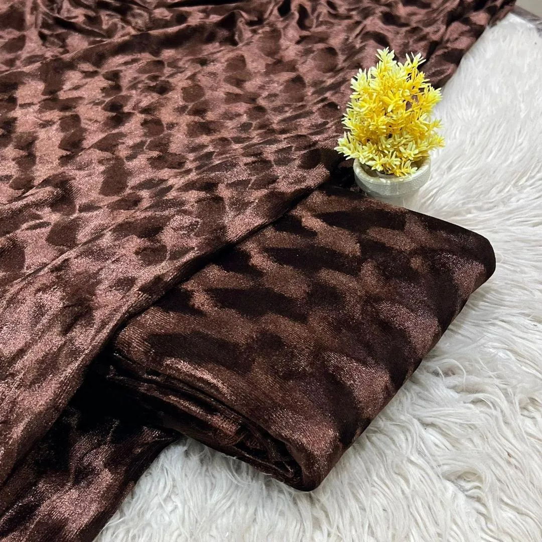 2 Pcs Women's Unstitched Sequins Suit