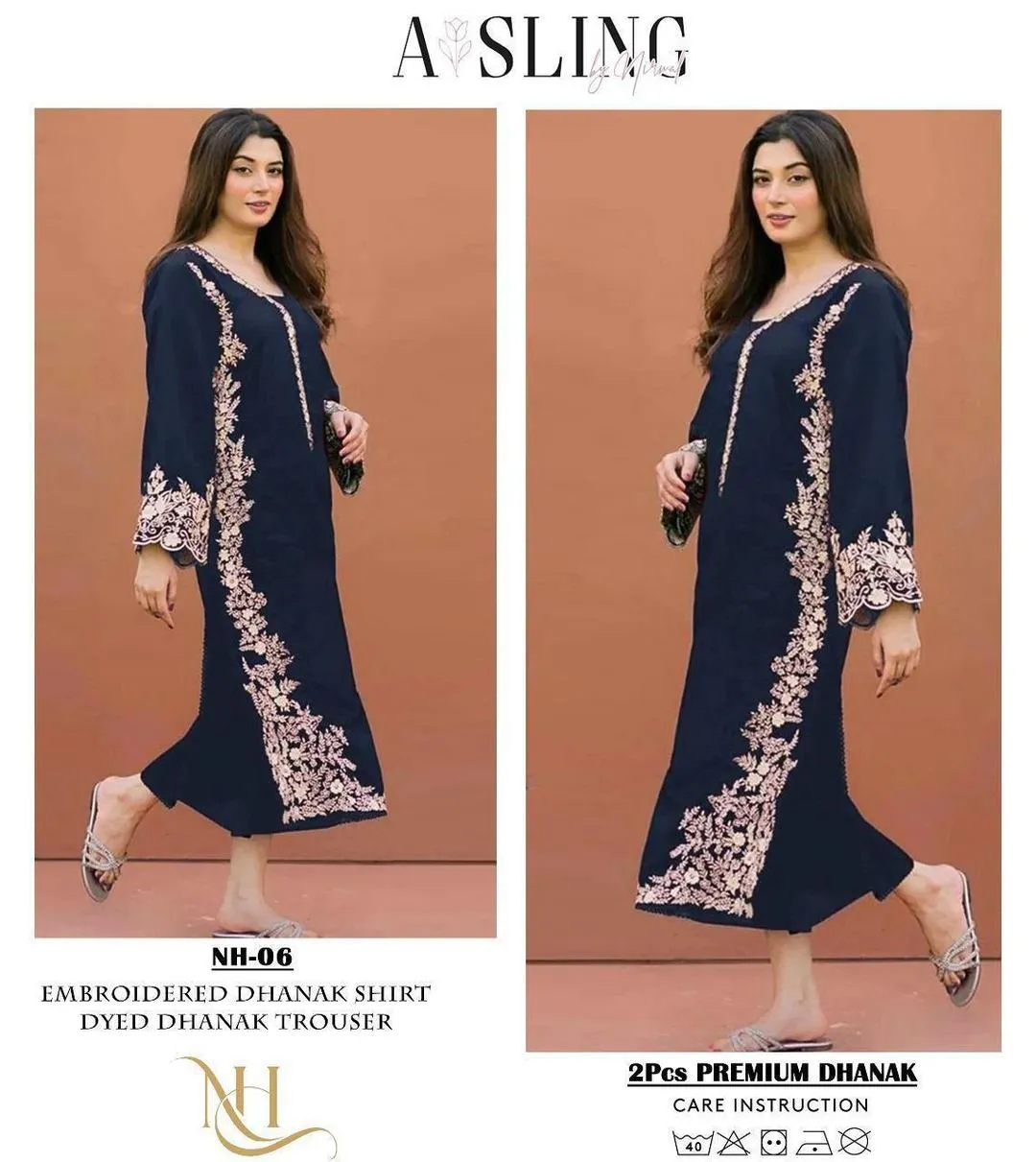 2 Pcs Women's Unstitched Embroidered Suit