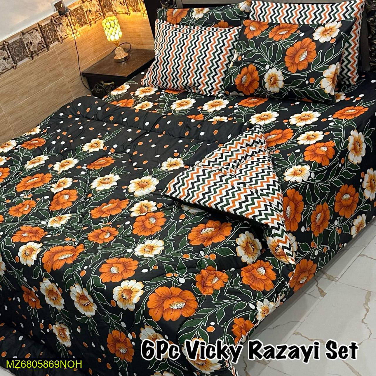 6 Pcs Vicky Razai Set
