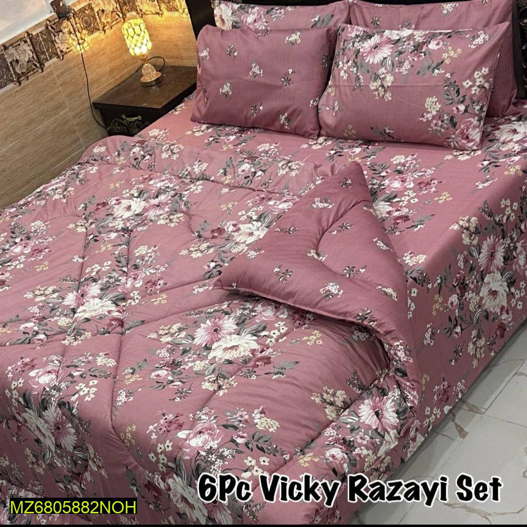 6 Pcs Vicky Razai Set