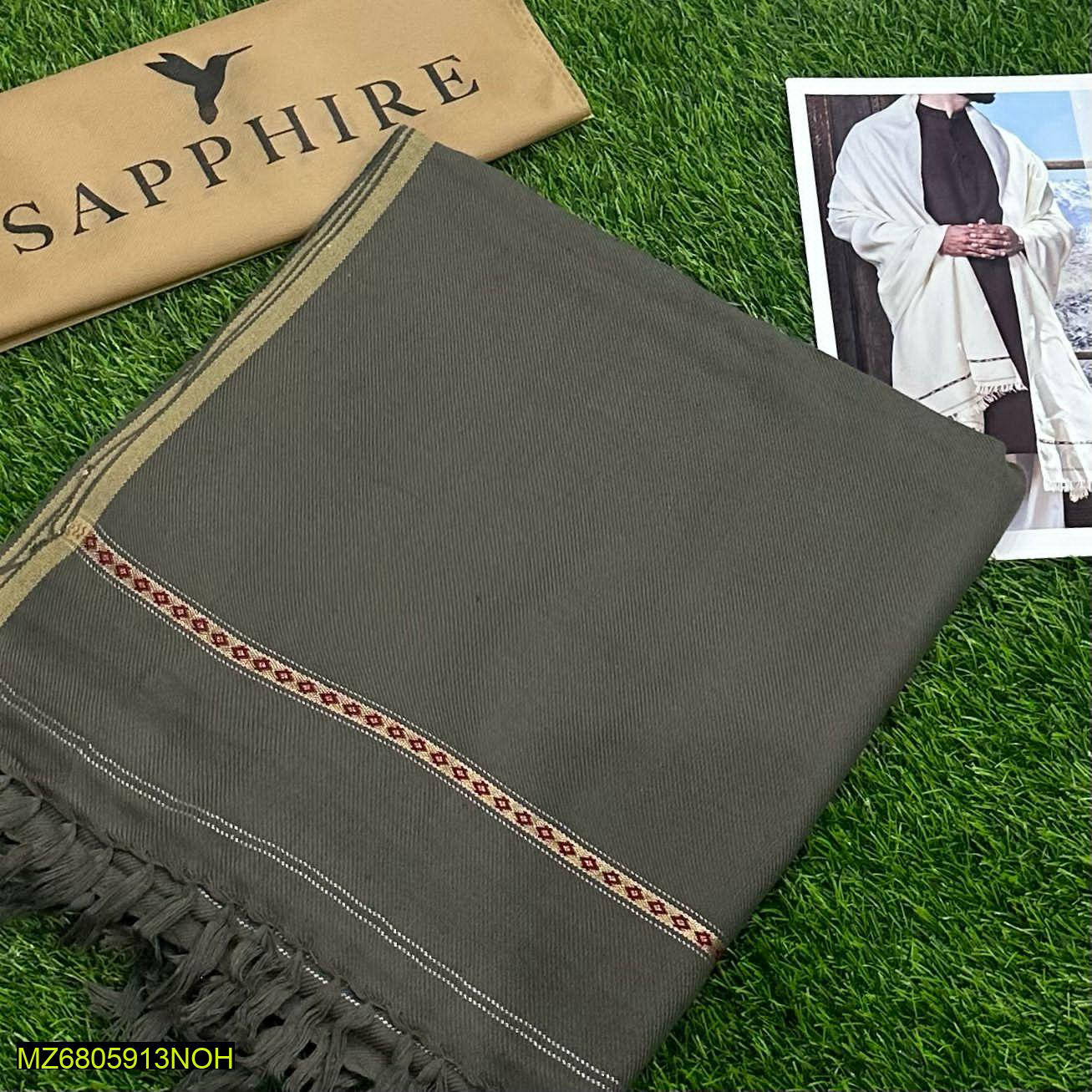 Men's Plain Woolen Shawl