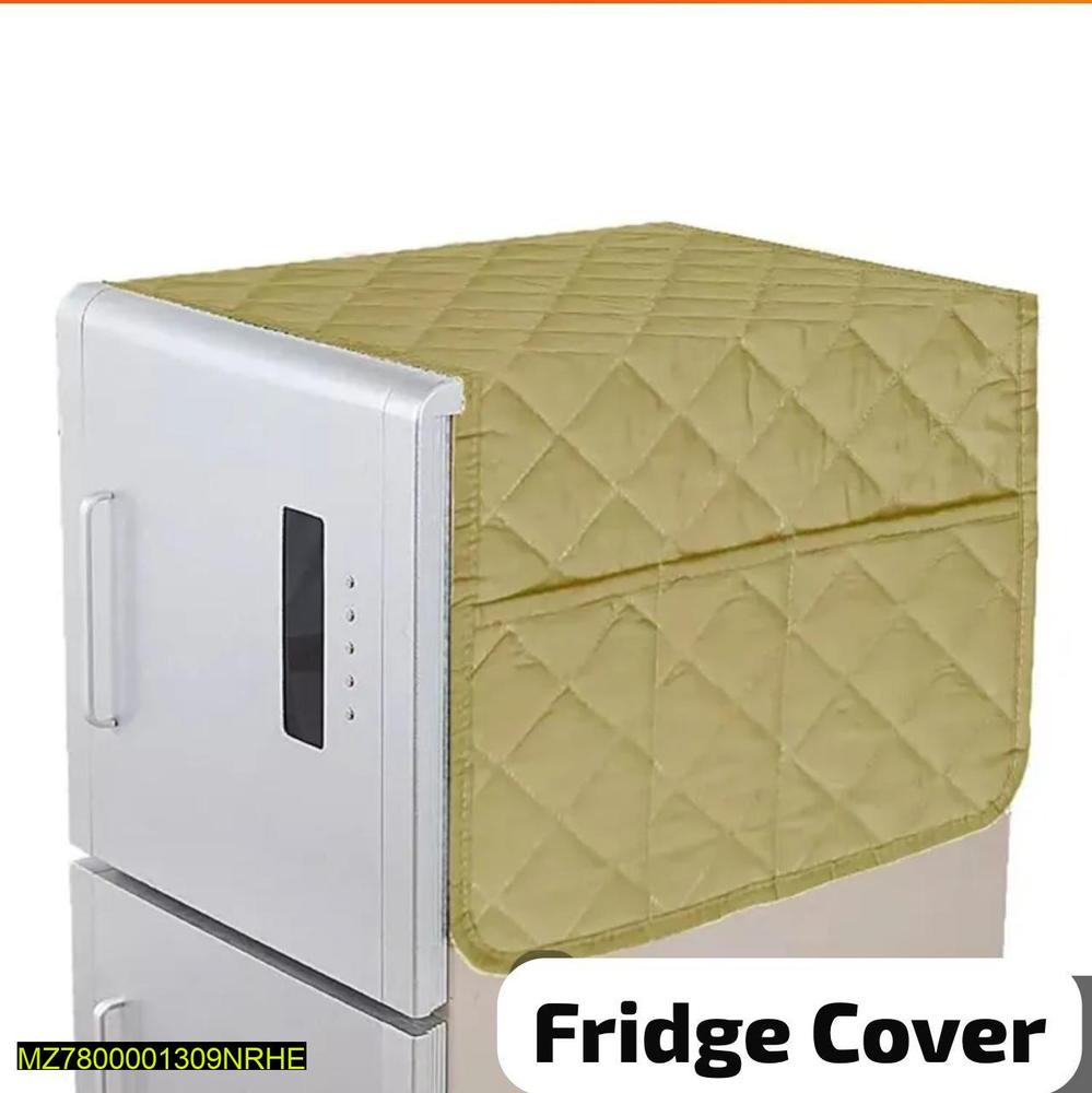 1 Pc Cotton Plain Quilt Fridge Cover 