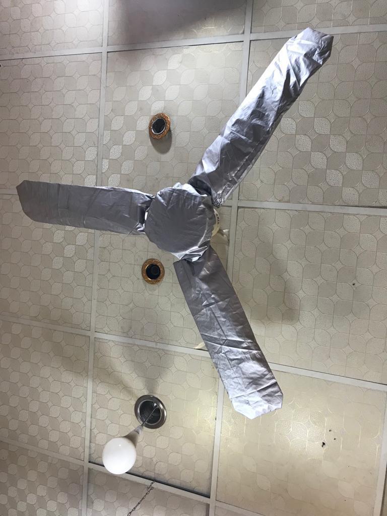 1 Pc Parachute Plain Ceiling Fan Cover