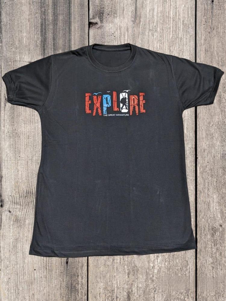 1 Pc Men Jersey Printed Half Sleeves Shirt