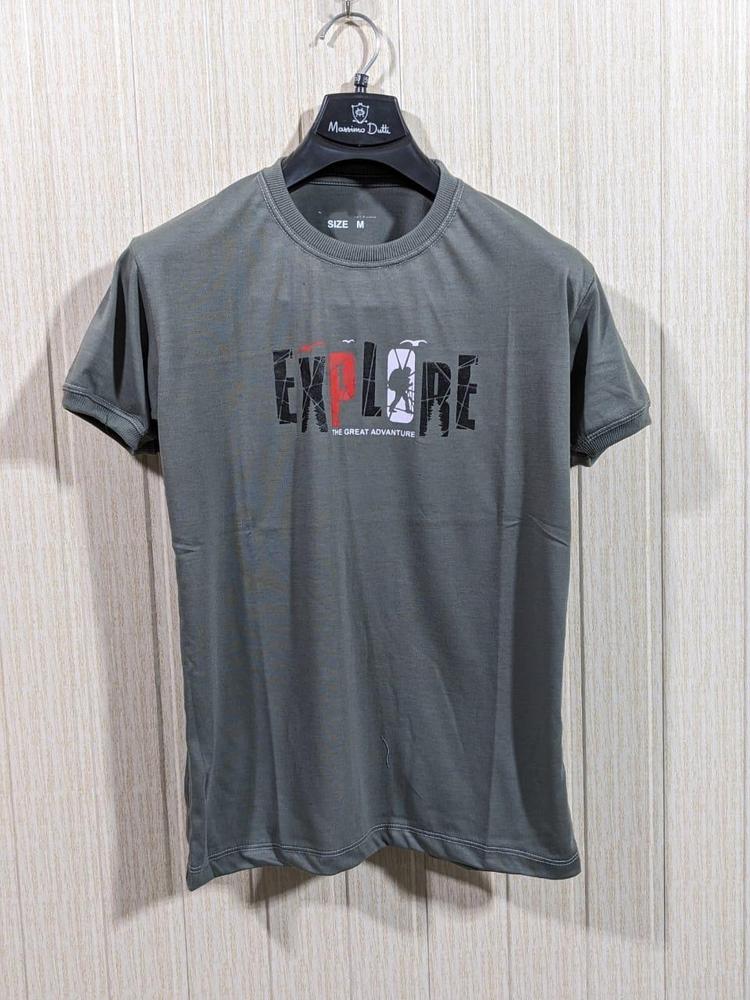 1 Pc Men Jersey Printed Half Sleeves Shirt