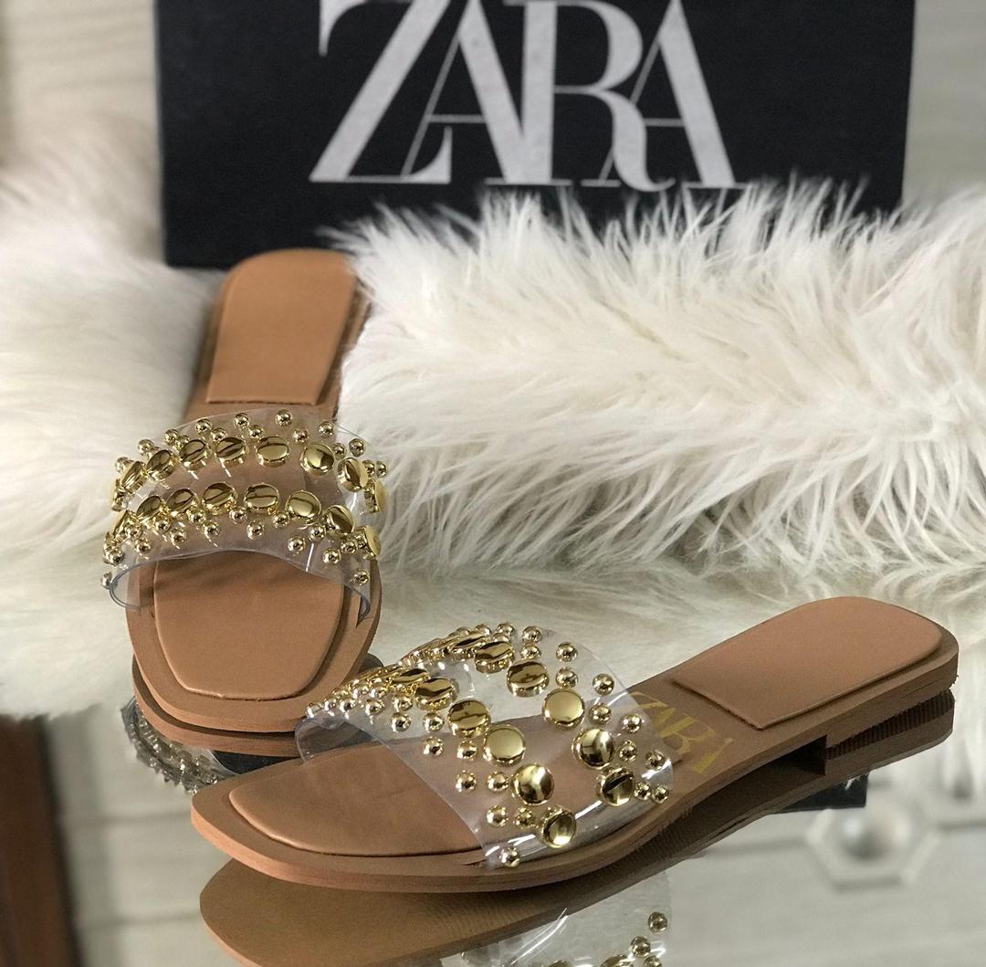 Beige Synthetic Leather Women's Fancy Flats - Available in Sizes 6 to 11