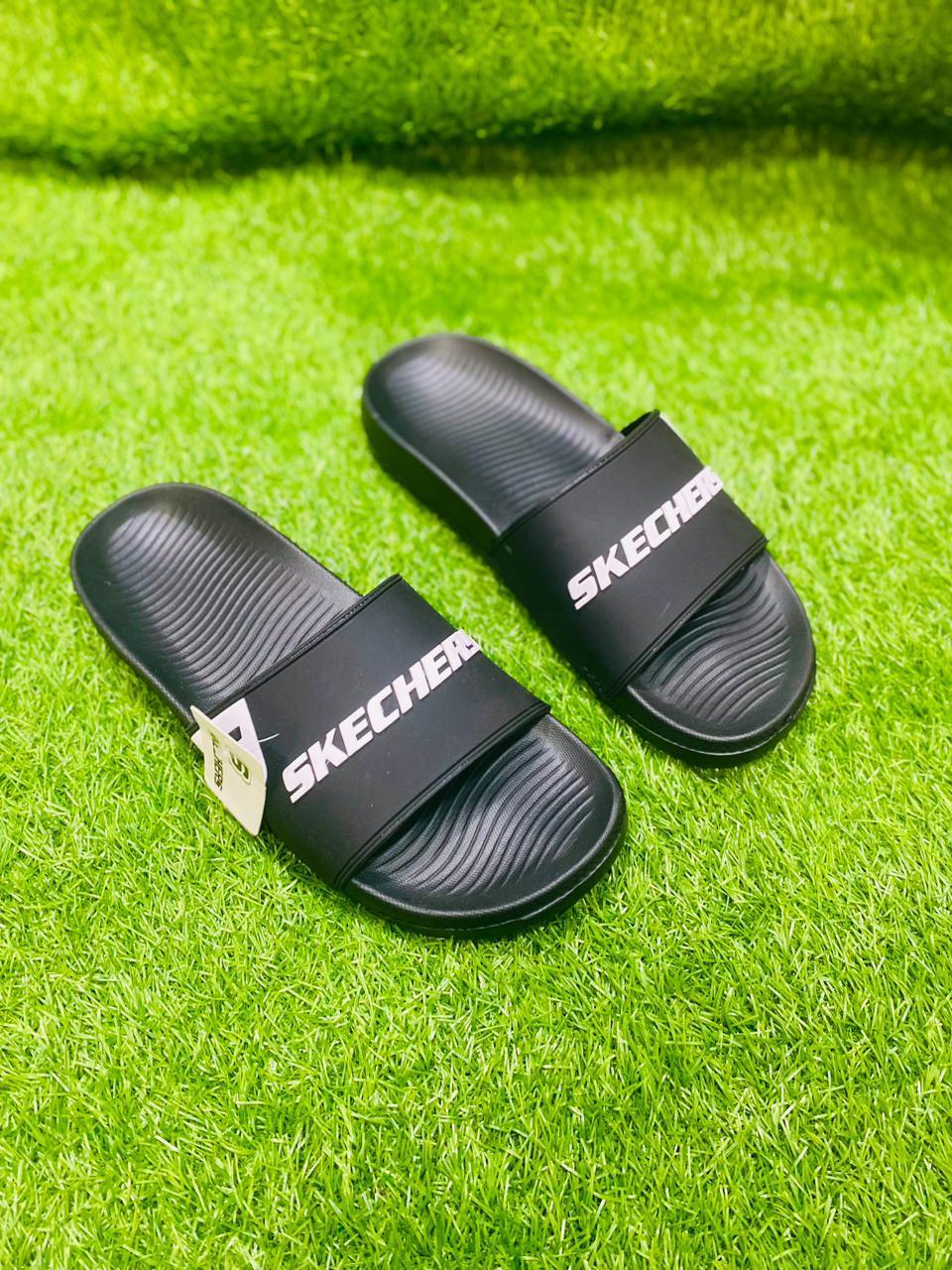 Men's Casual Rubber Slide Slippers - 1 Pcs in Black