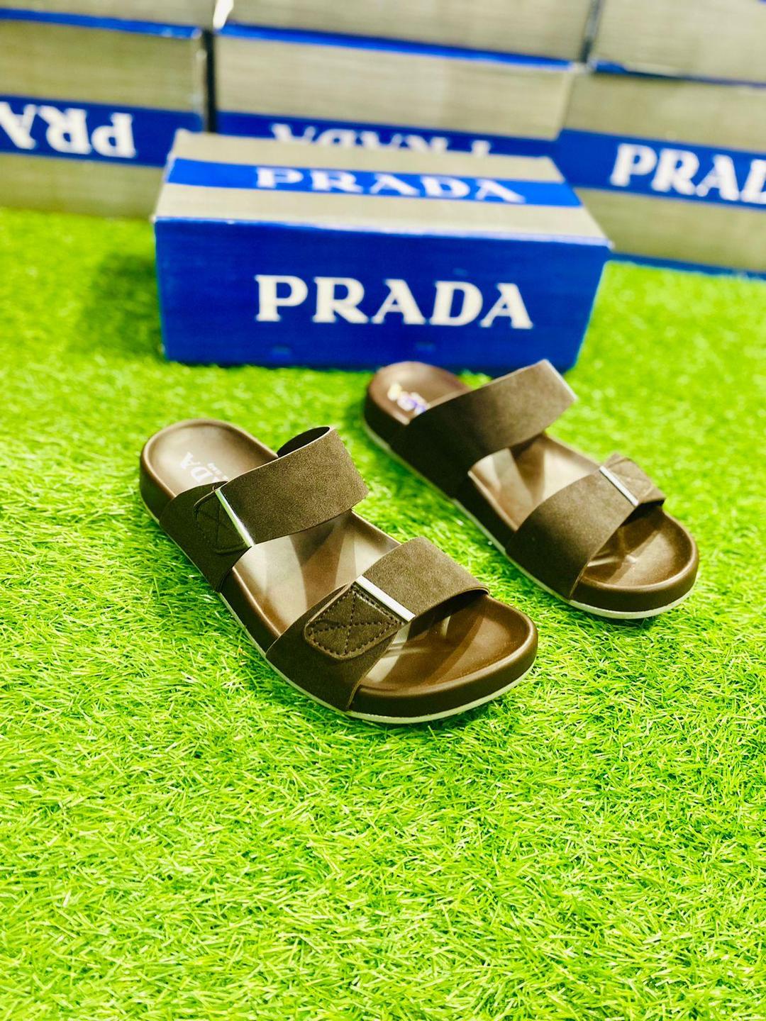 Men's Formal Brown Fabric Sandals - 1 Pcs Elegant Footwear