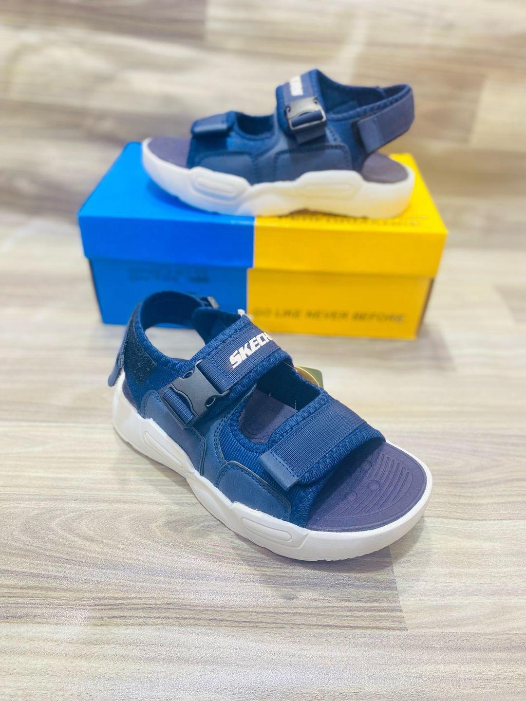 Men's Casual Blue Rexine Sandals - 1 Pcs