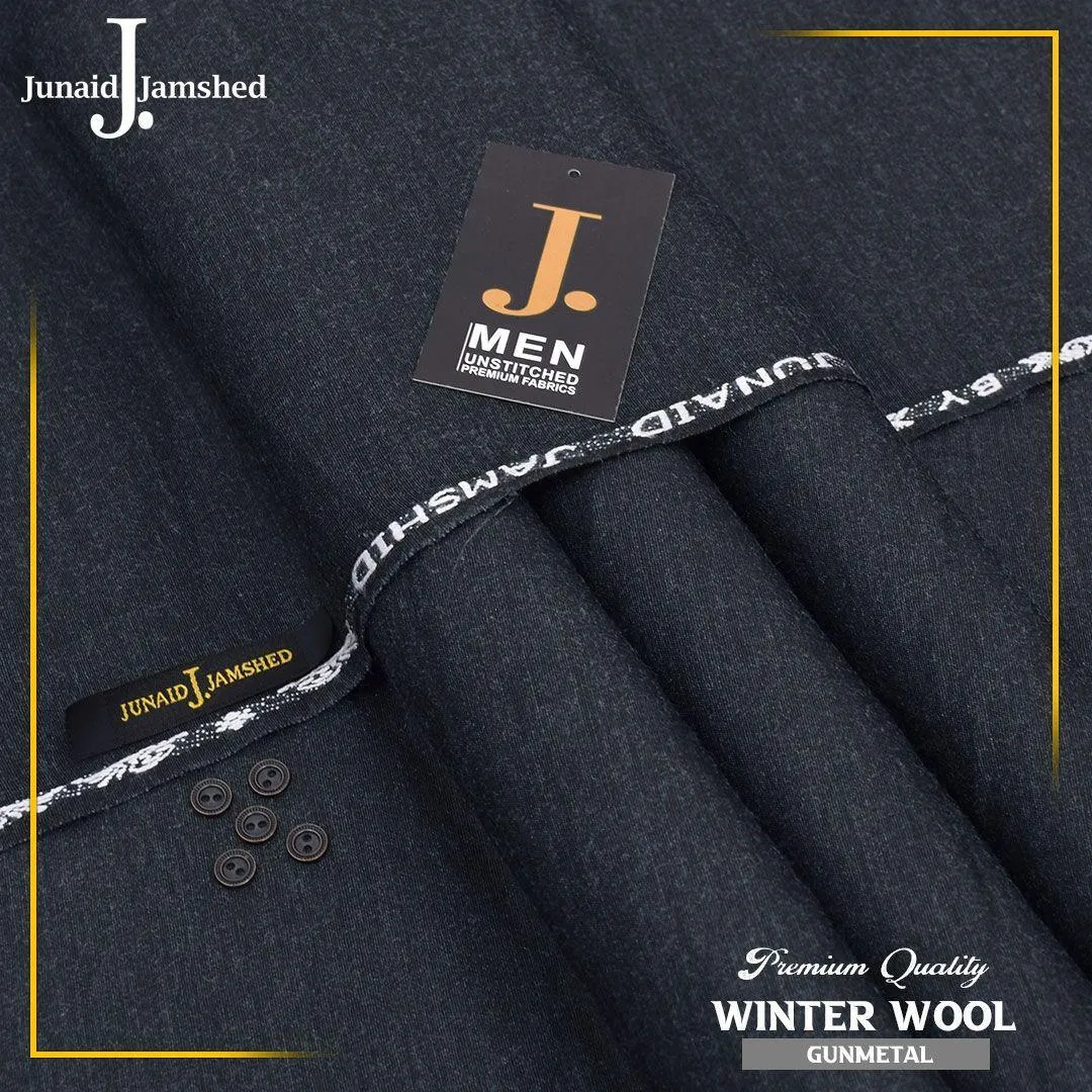 Men’s Unstitched Wool Plain Suit