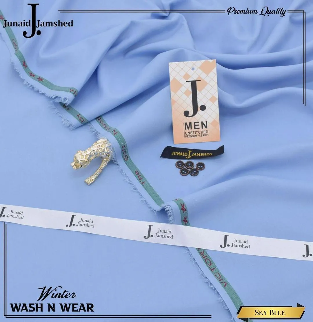 Men’s Unstitched Wash And Wear Plain Suit