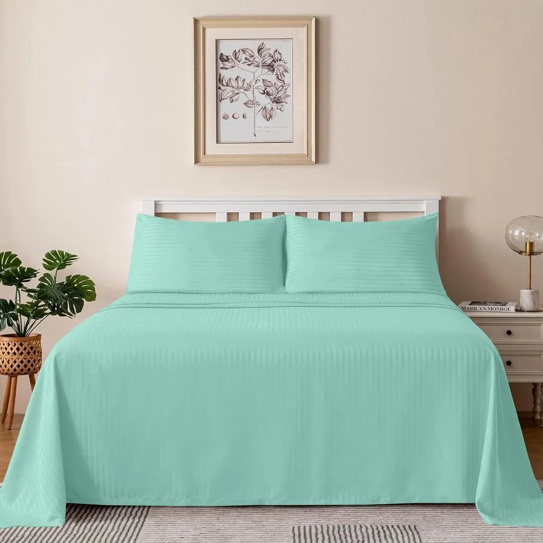 3 Pcs Cotton Sotton Embossed Fitted Sheet