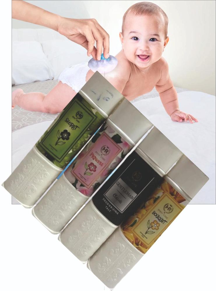 Baby Body Care Perfume Powder-Pack Of 4