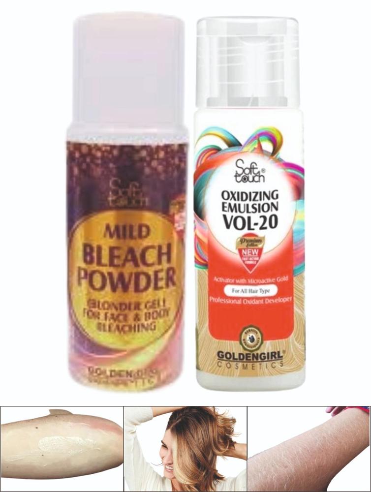 Bleach Powder Mild And Oxidizing Emulsion 20 Vol - Pack Of 2