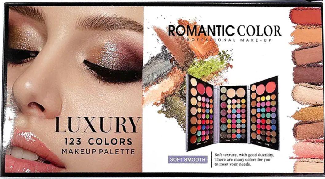 Multicolor Matte And Glitter Eyeshadow Palette - Long Lasting Makeup 1 Pcs