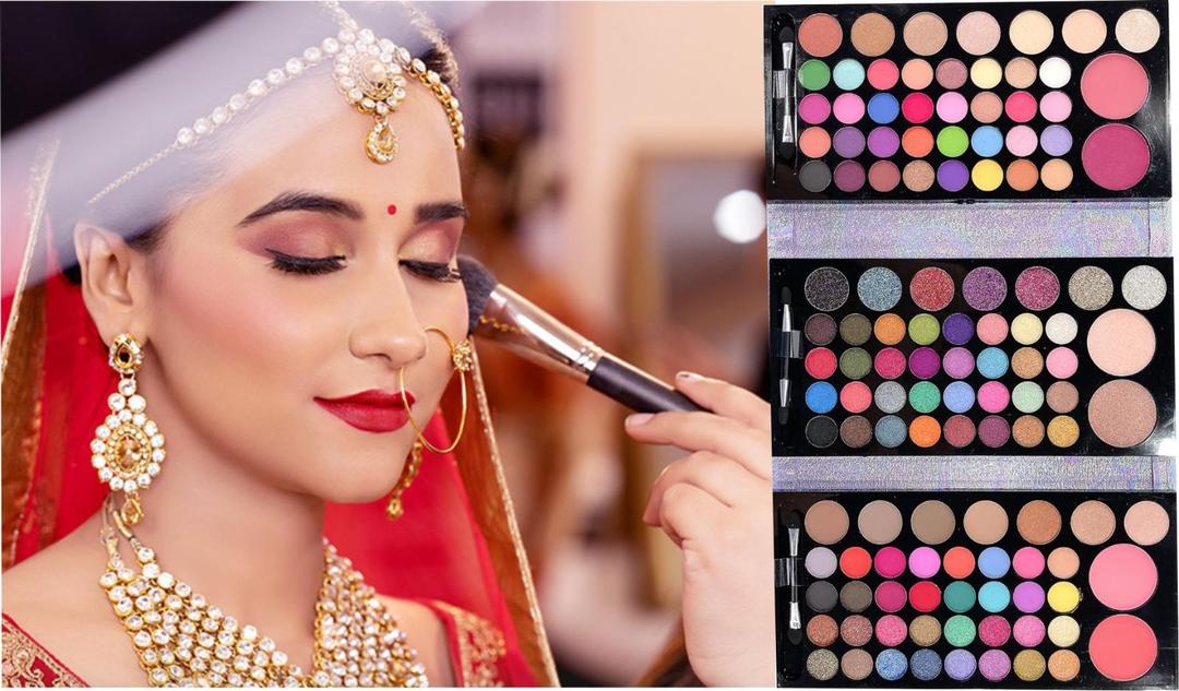 Multicolor Matte And Glitter Eyeshadow Palette - Long Lasting Makeup 1 Pcs