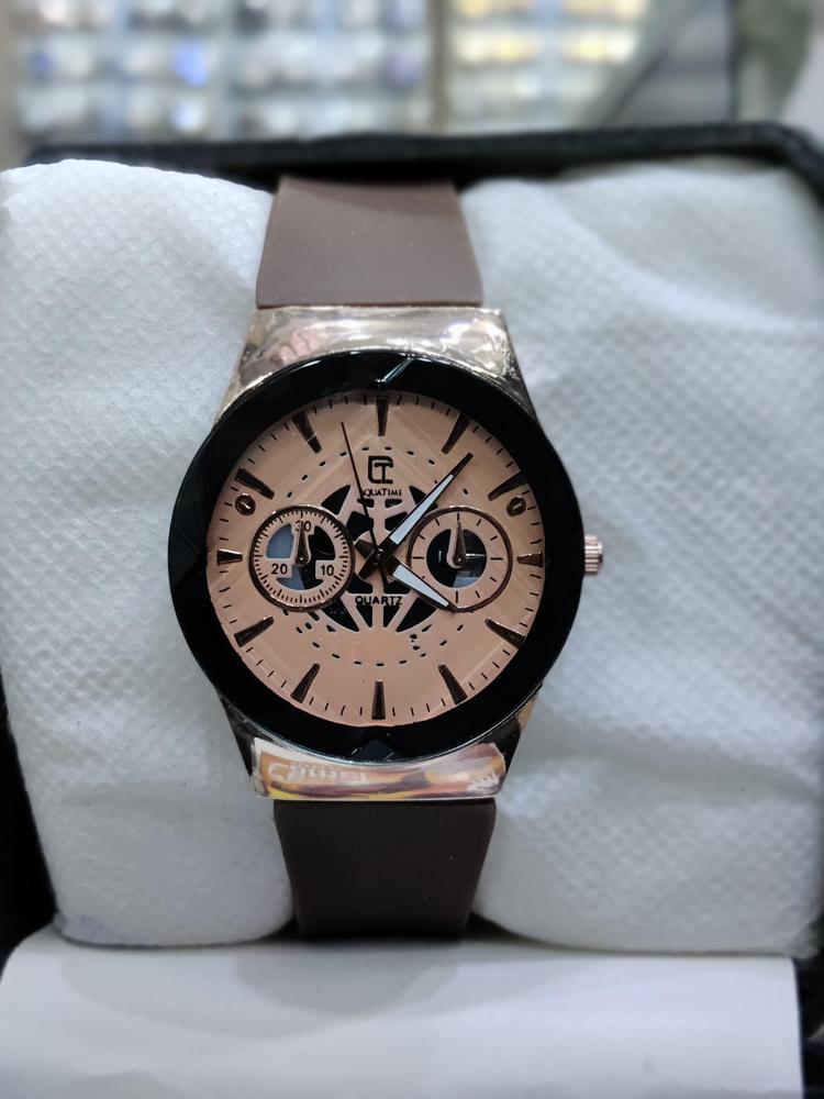 Analogue Watch Rubber Strap For Men