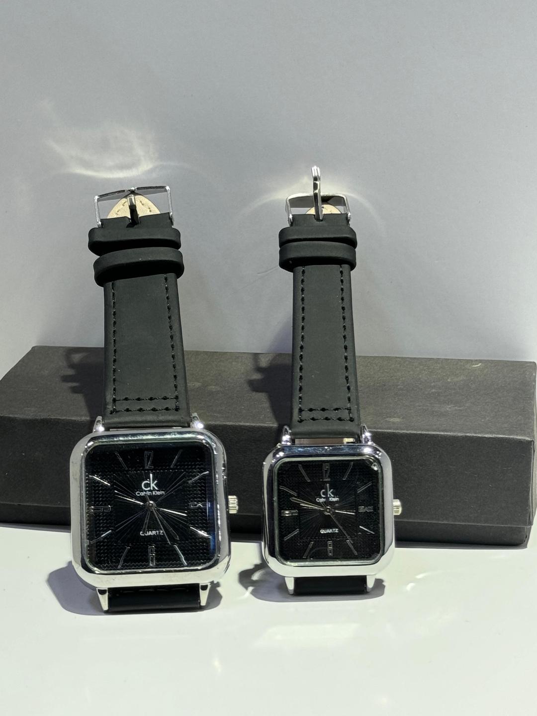 Plain Leather Strap Couples Watches