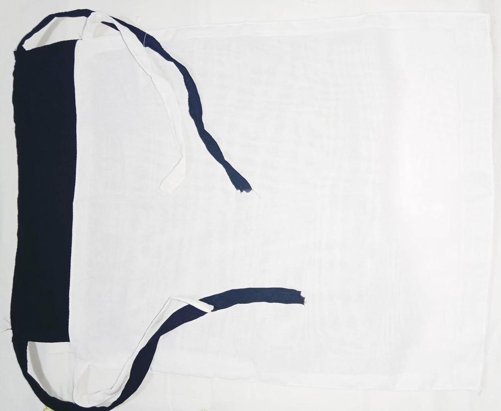 2 Pcs Girl's Chiffon Plain Naqab Patti