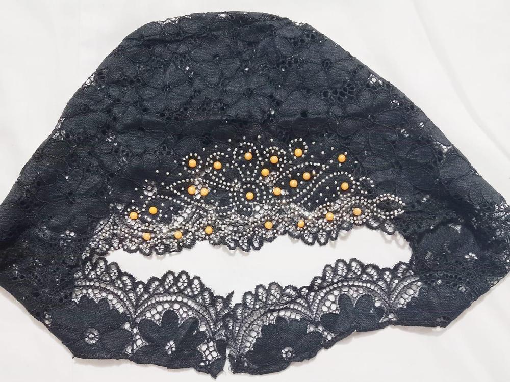 Women's Net Embroidered Under Hijab Cap