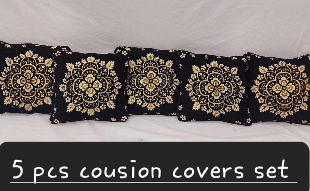 5 Pcs Velvet Jacquard Printed Cushion Covers