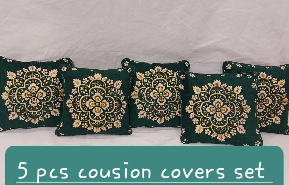 5 Pcs Velvet Jacquard Printed Cushion Covers