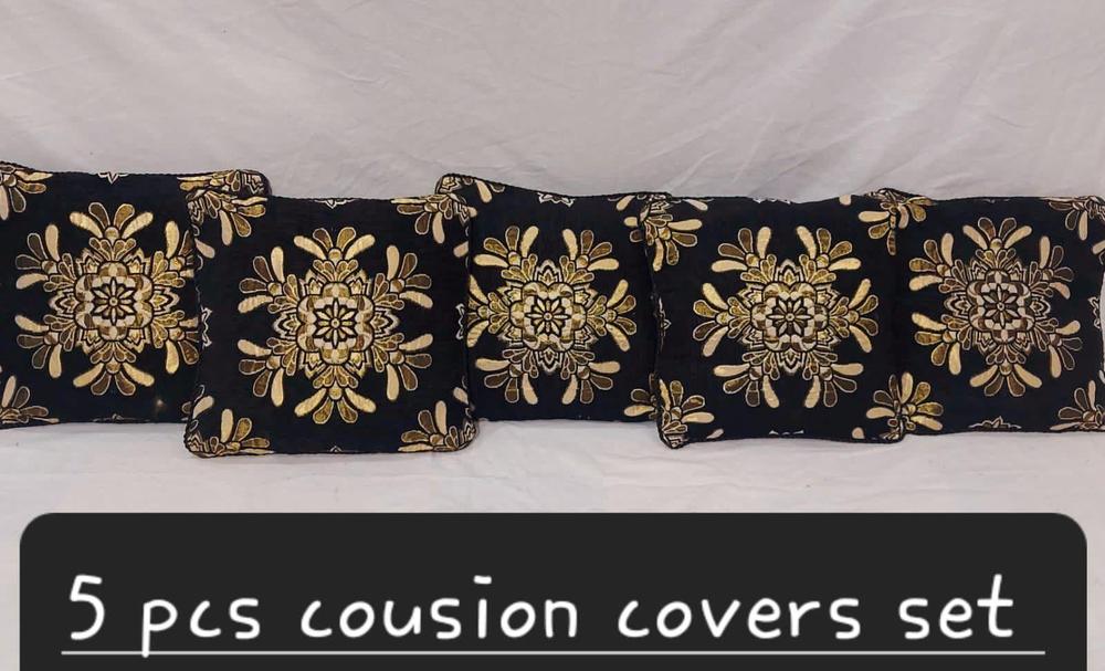 5 Pcs Velvet Jacquard Printed Cushion Covers