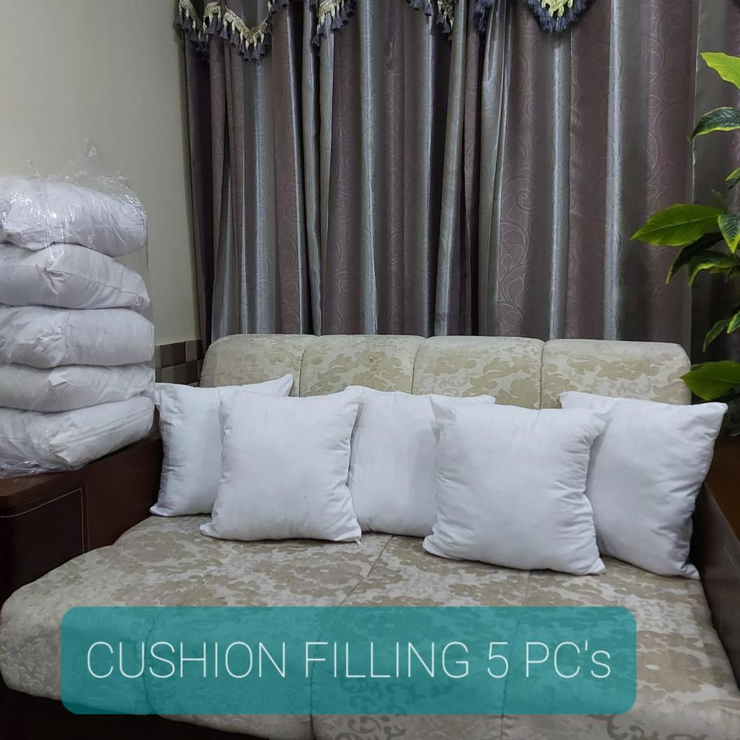 5 Pcs Cotton Polyester Plain Cushion Filling