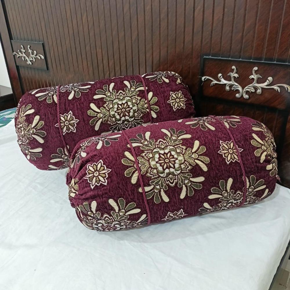2 Pcs Velvet Jacquard Embossed Pillow Cover