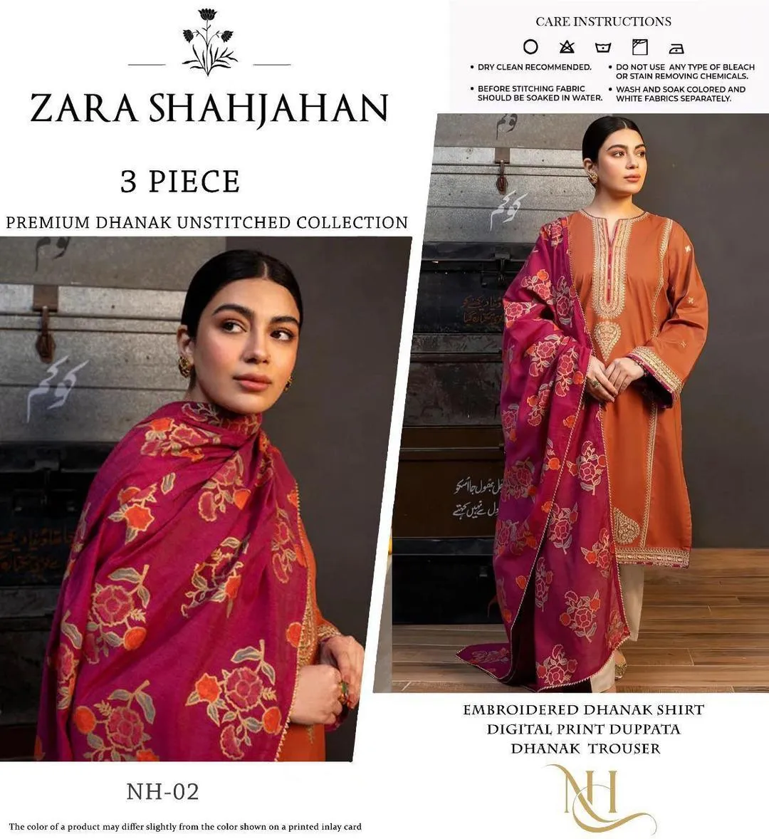 3 Pcs Women's Unstitched Embroidered Suit