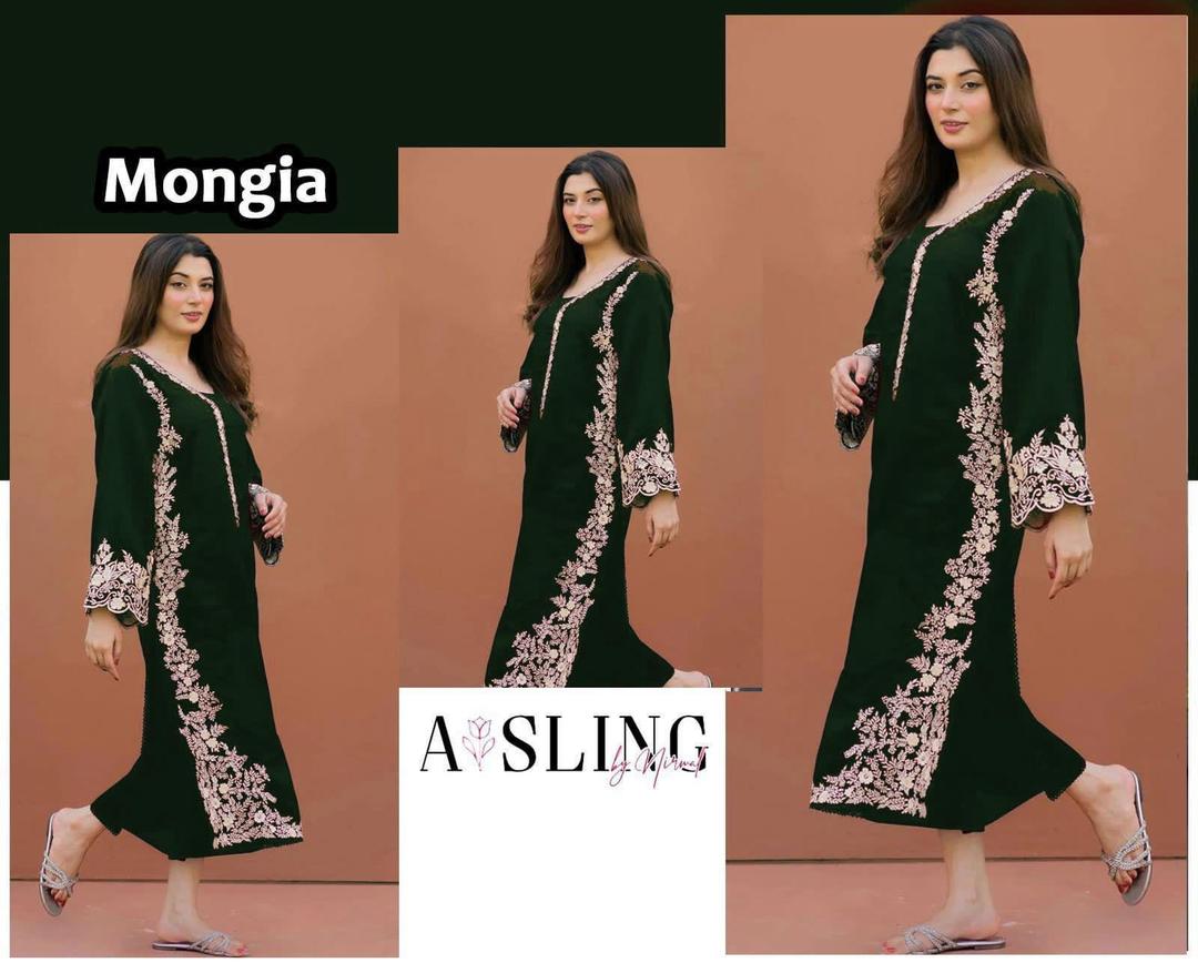 2 Pcs Women's Unstitched Embroidered Suit
