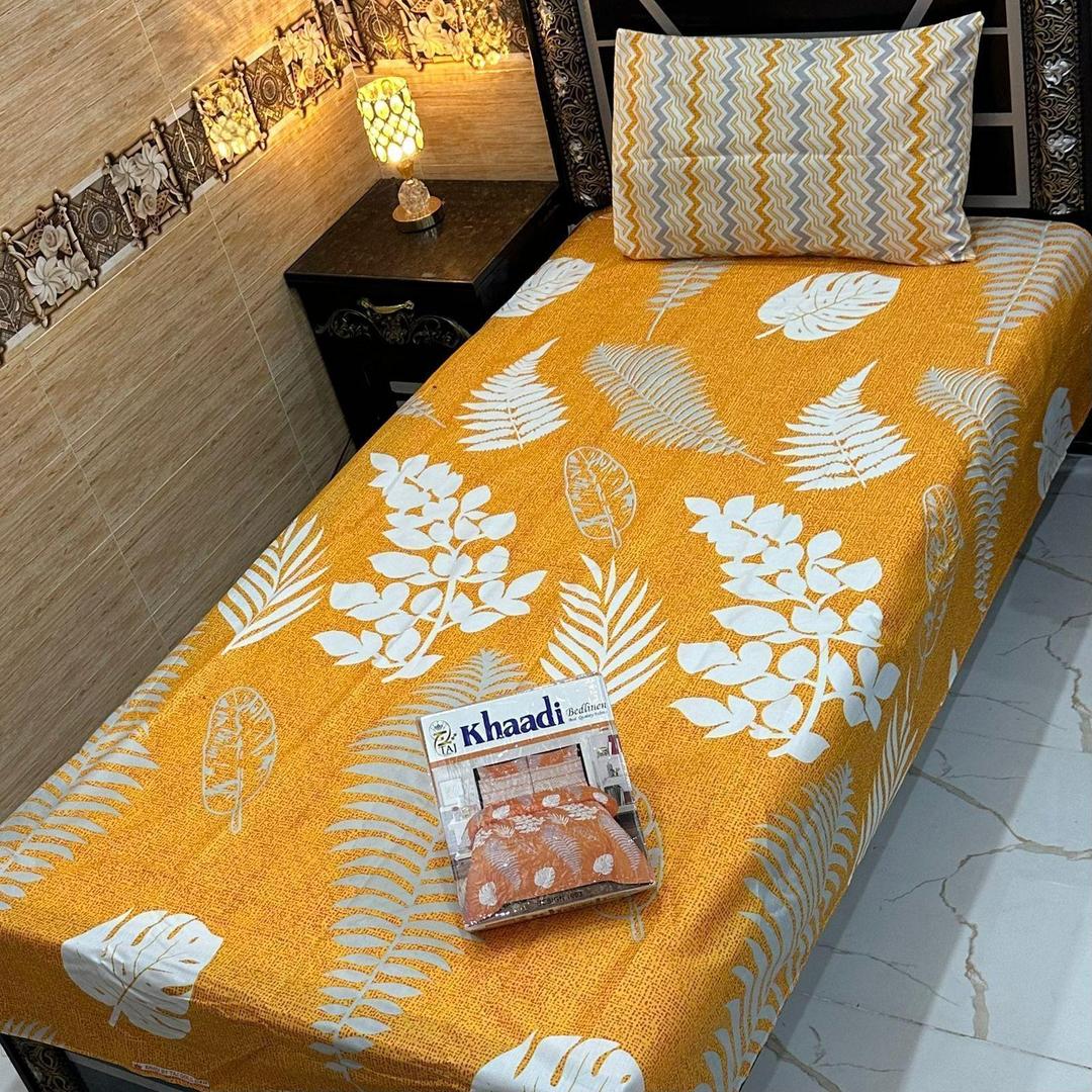 4 Pcs Mix Cotton Printed Single Bedsheet