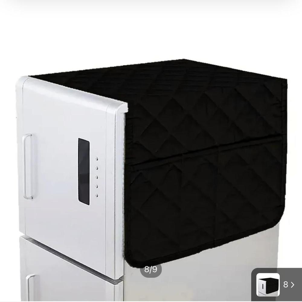 Cotton Plain Quilt Fridge Cover 