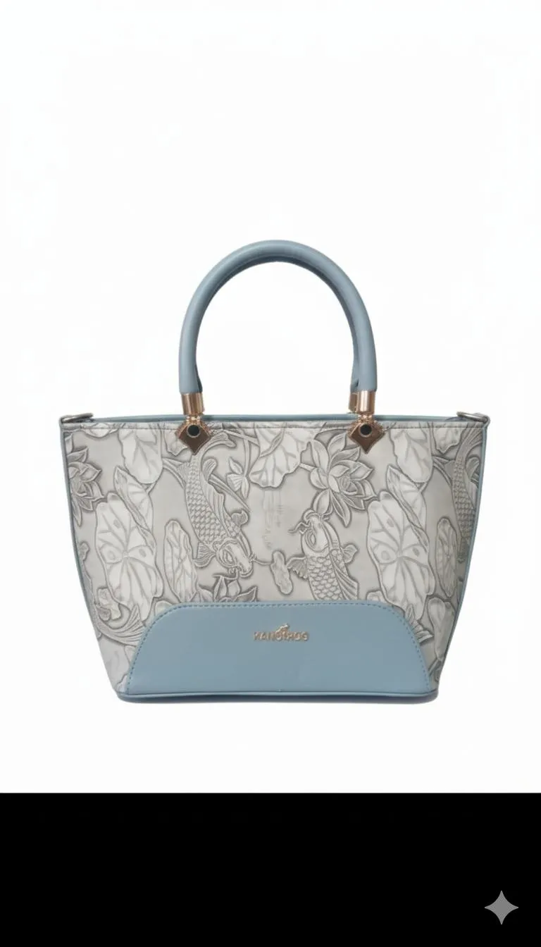 Women's Rexine Embroidered Satchel Bag