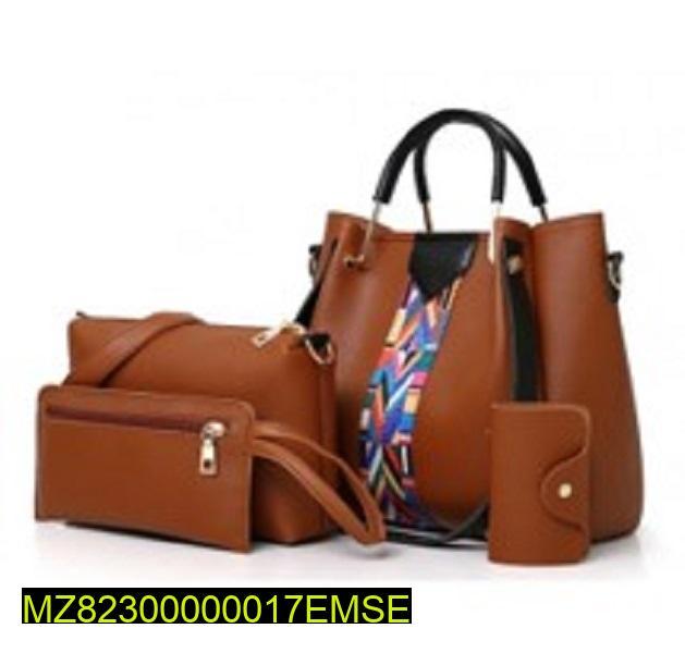 Women PU Leather Hand Bag  Pack Of 4