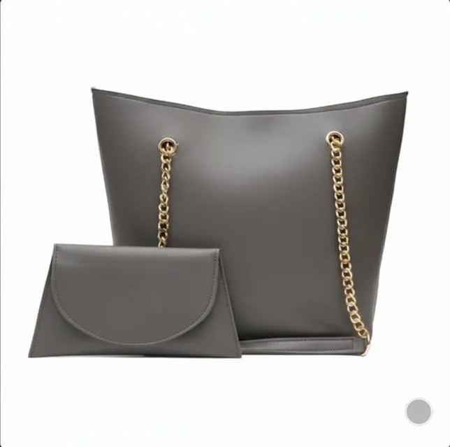 Women's Rexine Plain Hand Bag Set