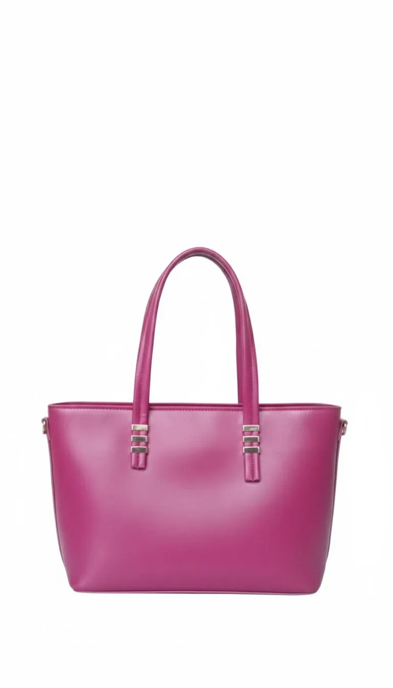 Women's Rexine Plain Tote Bag