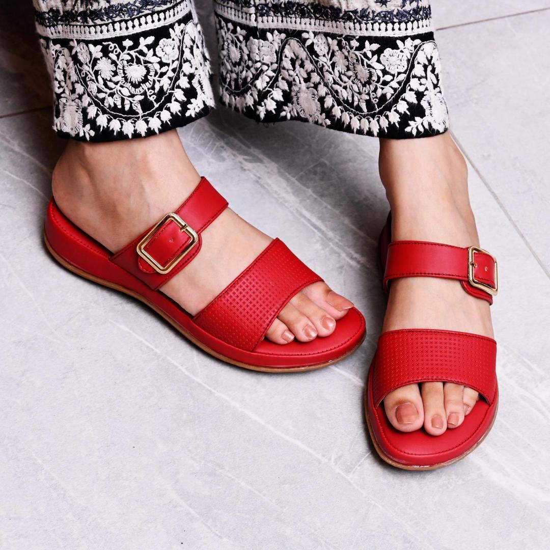 Women's Synthetic Leather Medicated Soft Chappal