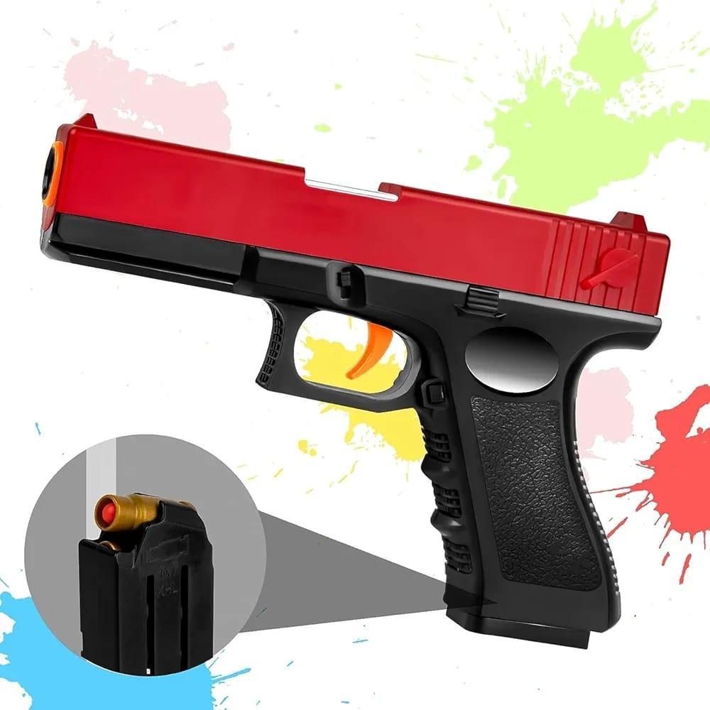 Kids Red Black Plastic Toy Gun 3-5 Years