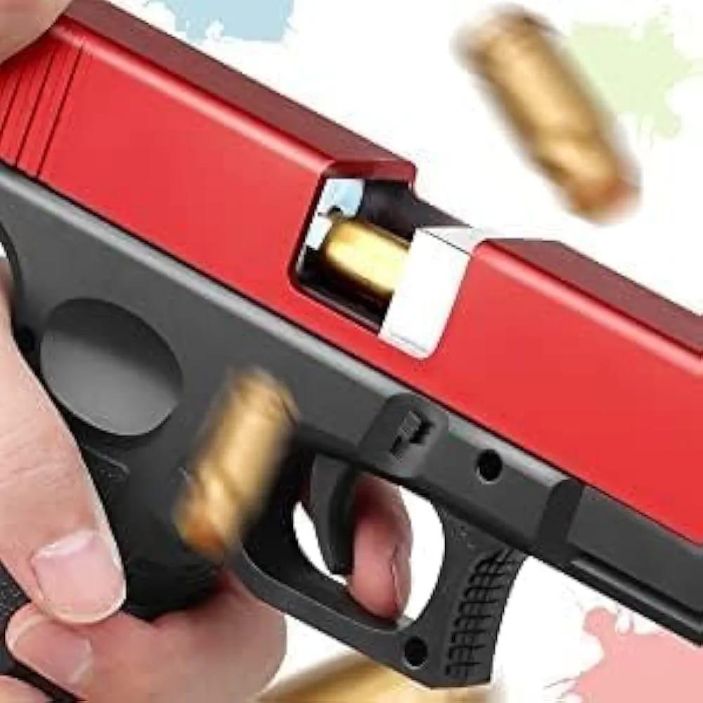 Kids Red Black Plastic Toy Gun 3-5 Years