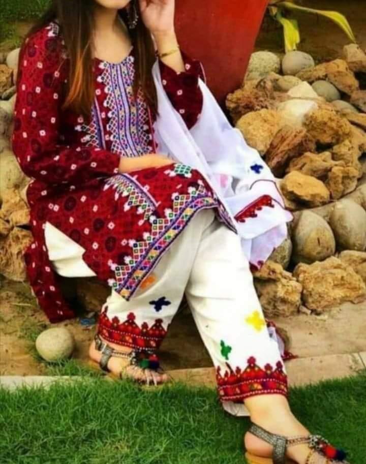 3 Pcs Women's Unstitched Cotton Embroidered Suit