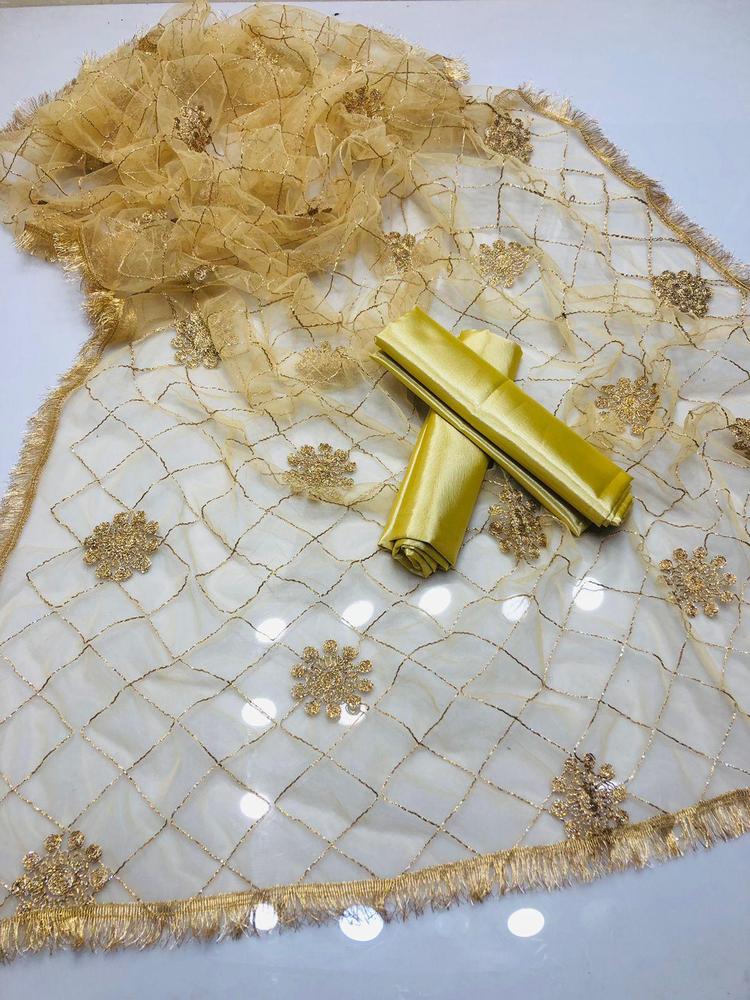 3 Pcs Women's Unstitched Silk Plain Suit