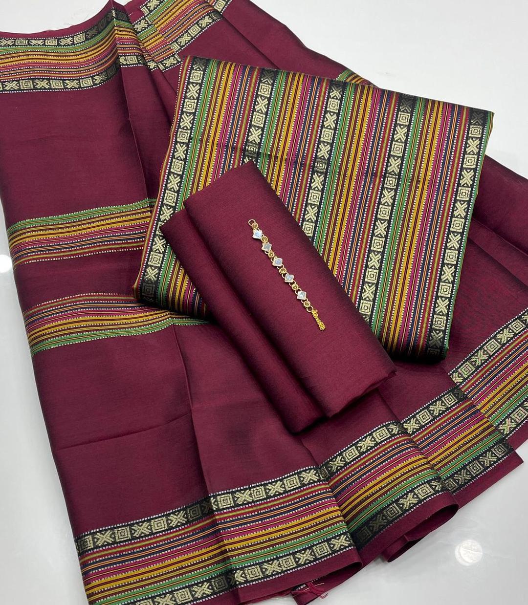 3 Pcs Women's Unstitched Sussi Zari Tilla Suit