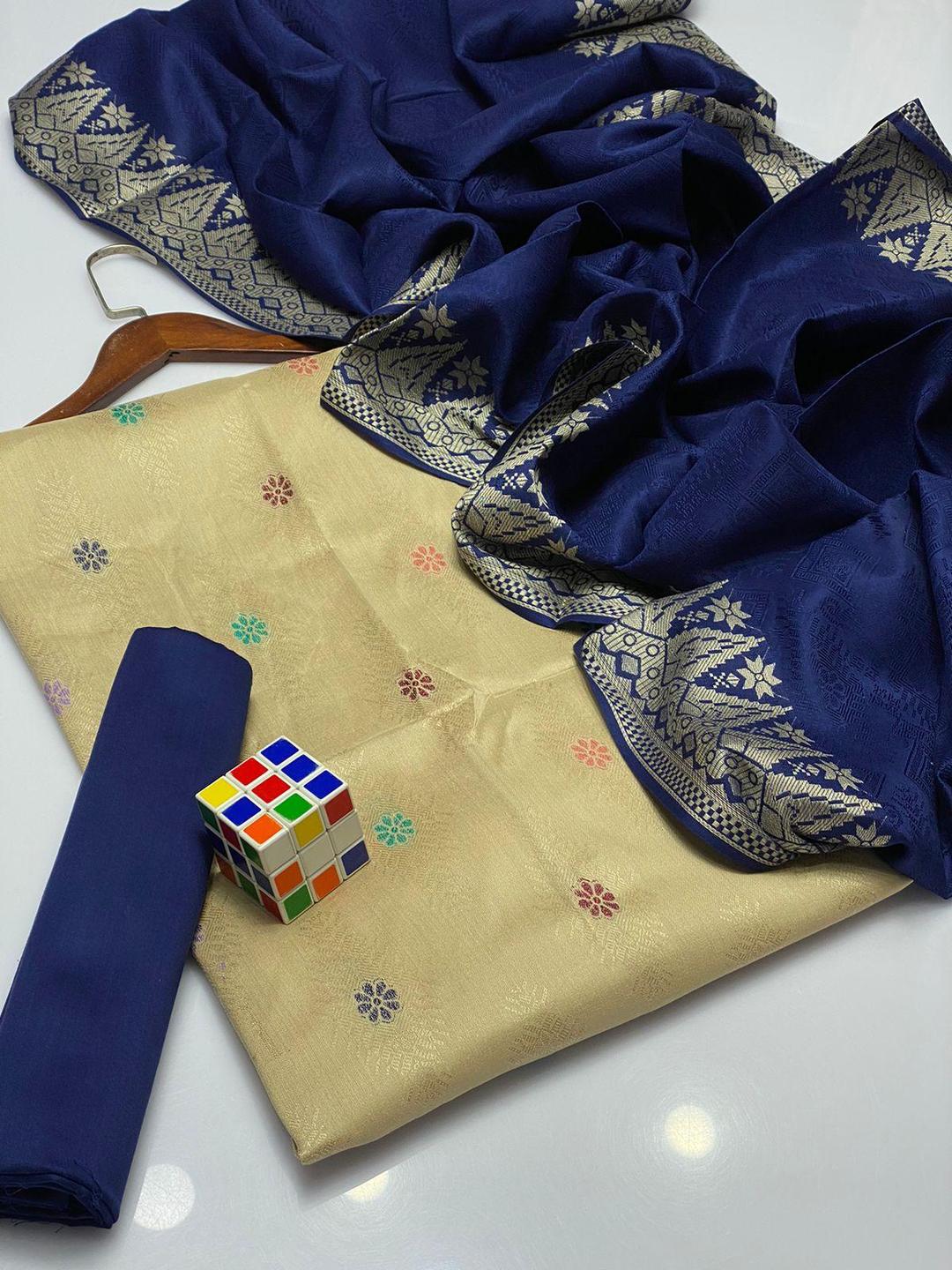 3 Pcs Women's Unstitched Jacquard Plain Suit