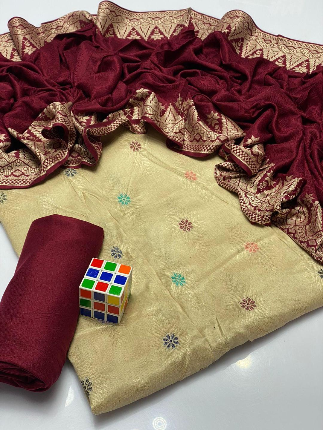 3 Pcs Women's Unstitched Jacquard Plain Suit