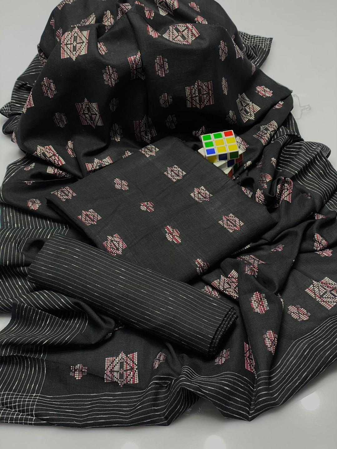 3 Pcs Women's Unstitched Khaddar Plain Suit