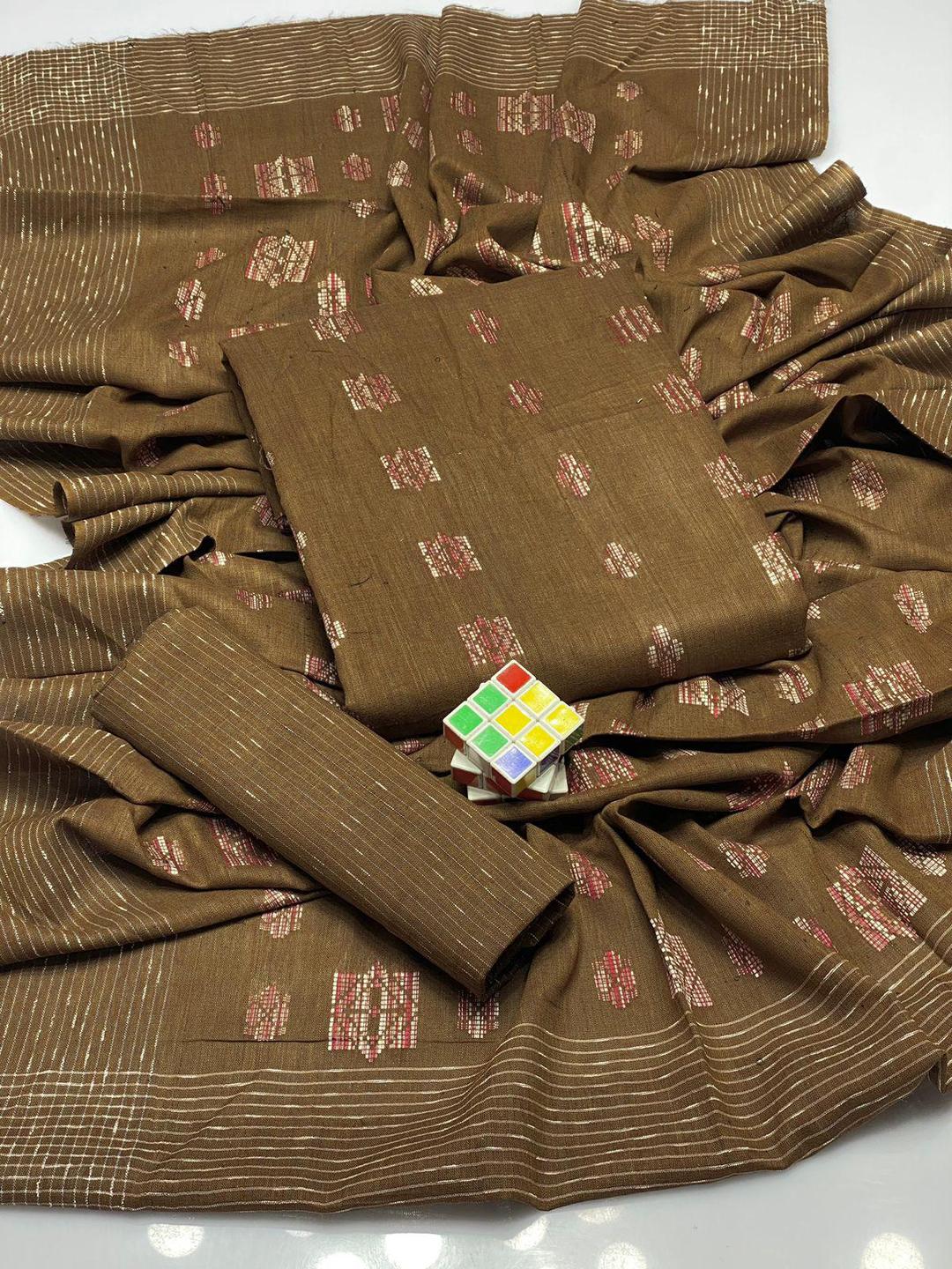 3 Pcs Women's Unstitched Khaddar Plain Suit