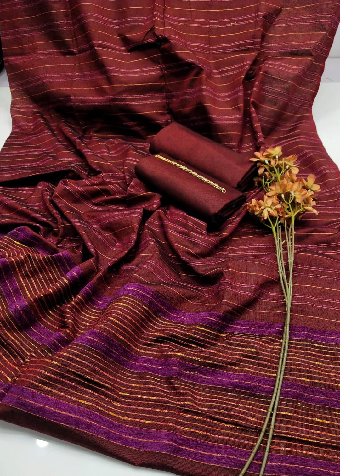 3 Pcs Women's Unstitched Plain Suit